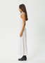 FOCUS - HEMP SEERSUCKER MAXI DRESS - WHITE