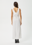 AFENDS FOCUS HEMP SEERSUCKER MAXI DRESS - WHITE