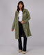 ALL ABOUT EVE PIONEER MIDI ANORAK - KHAKI