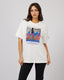 ALL ABOUT EVE ACTIVE SESSIONS O/S TEE - VINTAGE WHITE