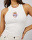 DARIA RIB BABY TANK - VINTAGE WHITE