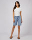 LEXIE DENIM JORT - LIGHT BLUE