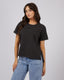 ALL ABOUT EVE WASHED TEE - WASHED BLACK