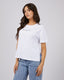 ALL ABOUT EVE WASHED TEE - WHITE