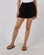 ALL ABOUT EVE LUXE LINEN MINI SHORT - BLACK
