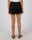 ALL ABOUT EVE LUXE LINEN MINI SHORT - BLACK