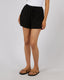 ALL ABOUT EVE LUXE LINEN MINI SHORT - BLACK