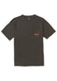 VISSLA HEAVY DUTY ORGANIC BLEND SS PKT TEE - BLACK