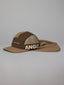 JUST ANOTHER FISHERMAN ANGLER FLAP 5 PANEL CAP - BROWN