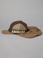 JUST ANOTHER FISHERMAN ANGLER FLAP 5 PANEL CAP - BROWN