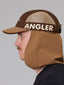 JUST ANOTHER FISHERMAN ANGLER FLAP 5 PANEL CAP - BROWN