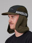 JUST ANOTHER FISHERMAN ANGLER FLAP 5 PANEL CAP - GREEN