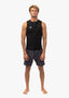 VISSLA 7 SEAS 2MM FRONT ZIP VEST - BLACK WETSUIT TOP SLEEVELESS