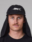 JUST ANOTHER FISHERMAN BILLFISH FLAP CAP - BLACK