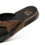 REEF FANNING JANDAL - BLACK AND TAN