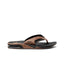 REEF FANNING JANDAL - BLACK AND TAN