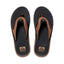 REEF FANNING JANDAL - BLACK AND TAN