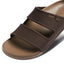 REEF OASIS DOUBLE UP JANDALS SLIDES - BROWN/TAN