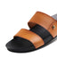 REEF CUSHION VISTA SLIDES JANDALS SANDALS - COGNAC BLACK