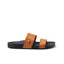 REEF CUSHION VISTA SLIDES JANDALS SANDALS - COGNAC BLACK