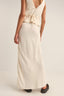 RHYTHM BIAS CUT MAXI SKIRT - CREAM