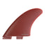 FCS II CHRISTENSON TWIN FIN SET - BLOOD RED