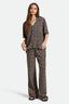 BRIXTON HUDSON LOUNGE S/S WOVEN - WASHED BLACK/CINDER