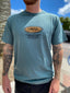 RIP CURL SUN BLAST DESTO TEE MOUNT MAUNGANUI - BLUE STONE