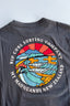 RIP CURL MOUNT MAUNGANUI HAZED TEE - WASHED BLACK