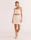 LYRIA PALM LACE SKIRT - CREAM