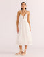 MINK PINK ROMINA BRODERIE MIDI DRESS - WHITE