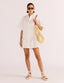 MINK PINK ROMINA BRODERIE SHIRT DRESS - WHITE