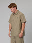 JUST ANOTHER FISHERMAN LONGITUDE SS SHIRT - LICHEN STRIPE