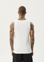 AFENDS PARAMOUNT RIBBED SINGLET - WHITE