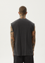 AFENDS VACATION SLEEVELESS TEE - STONE BLACK