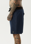 AFENDS SURF RELATED FIXED WAIST BOARDSHORTS 20" - NAVY