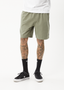 AFENDS NINETY EIGHTS OVERSIZED SHORT 20 INCH - OLIVE