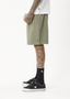 AFENDS NINETY EIGHTS OVERSIZED SHORT 20 INCH - OLIVE