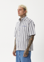 LINED UP SHORT SLEEVE SHIRT - WHITE STRIPE