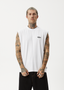 AFENDS EARTHLING SLEEVELESS TEE - WHITE