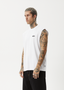 AFENDS EARTHLING SLEEVELESS TEE - WHITE