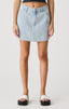 MISFIT HEAVENLY PEOPLE MINI SKIRT - WASHED BLUE