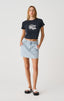 MISFIT HEAVENLY PEOPLE MINI SKIRT - WASHED BLUE