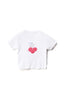 MISFIT CHERRY RYPE RIB TEE - SOLID WHITE