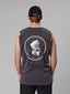 JUST ANOTHER FISHERMAN OLD SEA DOG TANK - AGED BLACK/ORANGE