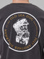 JUST ANOTHER FISHERMAN OLD SEA DOG TEE - AGED BLACK/ORANGE