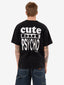 WORSHIP CUTE BUT PSYCHO TEE - BLACK