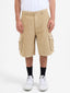 WORSHIP PODIUM CORD CARGO SHORT - FADED KHAKI