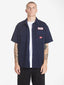 WORSHIP SERVICE SHORT SLEEVE SHIRT - NAVY BLAZE