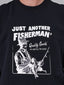 JUST ANOTHER FISHERMAN QUALITY GOODS NORTH CREW - BLACK